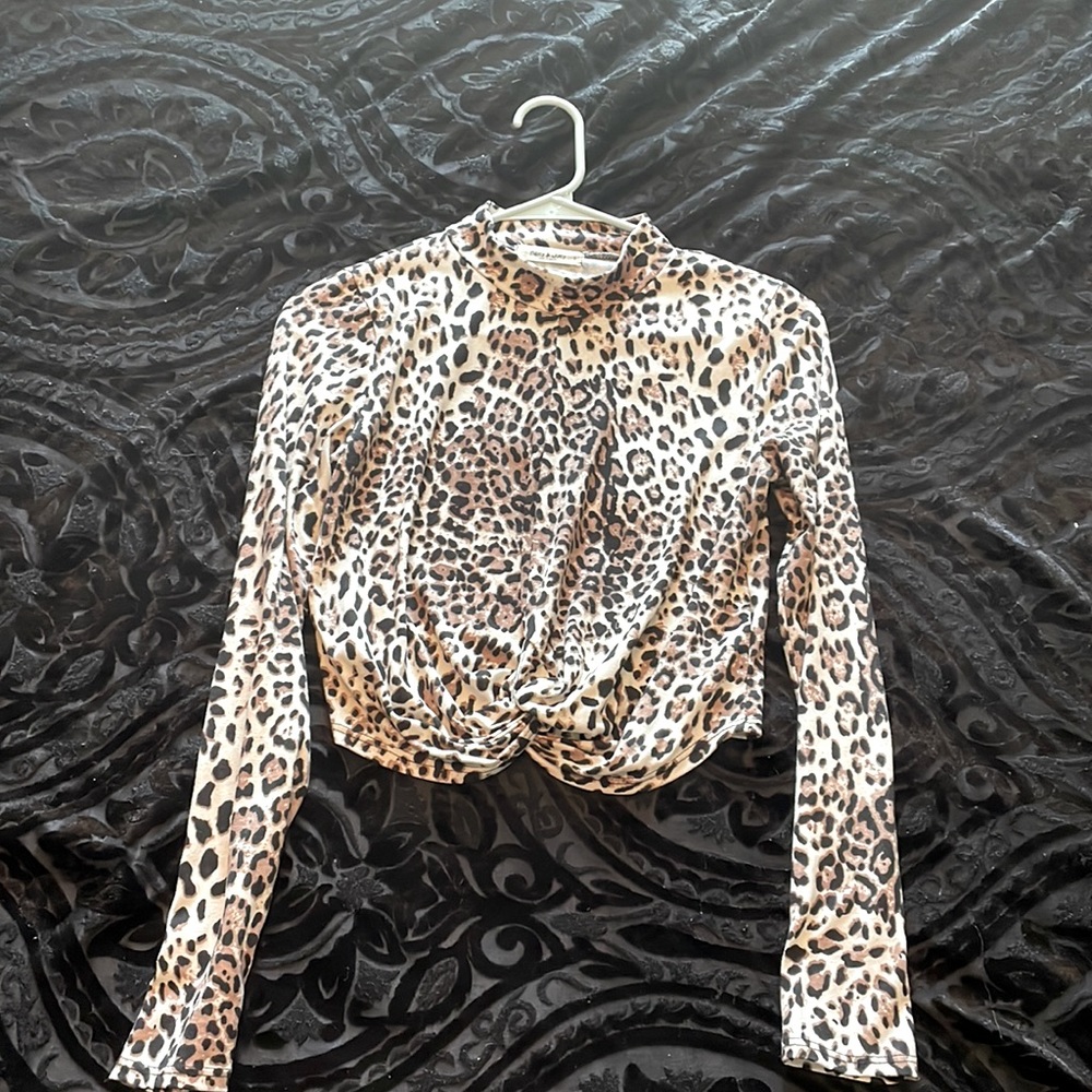 Cheetah Print Crop Top